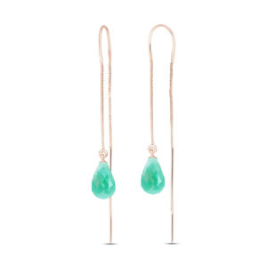 Emerald Scintilla Earrings 6.6 Ctw In 9ct Rose Gold loving the sales
