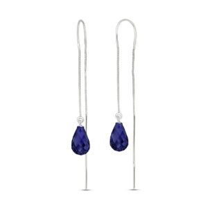 Sapphire Scintilla Earrings 6.6 Ctw In 9ct White Gold loving the sales