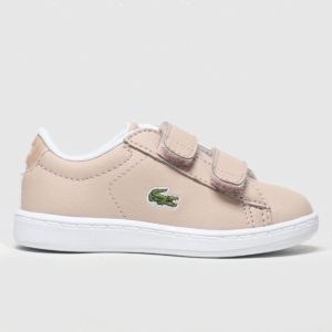Lacoste Pale Pink Carnaby Evo Strap Trainers Toddler loving the sales