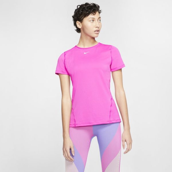 Nike Pro Women's Short-Sleeve Mesh Training Top - Red loving the sales