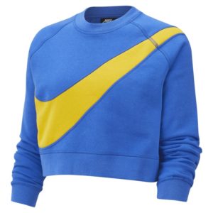 Nike Sportswear Swoosh Women's Fleece Crew - Blue loving the sales