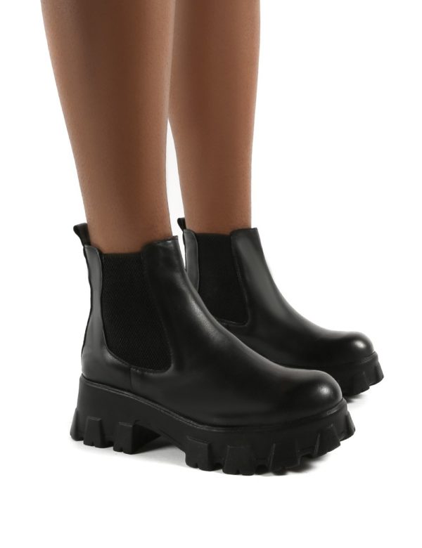 Atta Pu Chunky Sole Ankle Boots