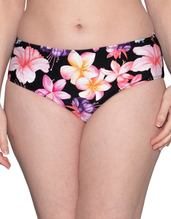 Curvy Kate Tropicana Reversible Bikini Short Black Print loving the sales