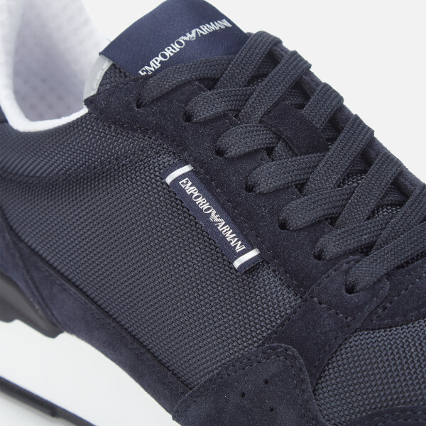 Emporio Armani Men's Suede/Mesh Running Style Trainers loving the sales