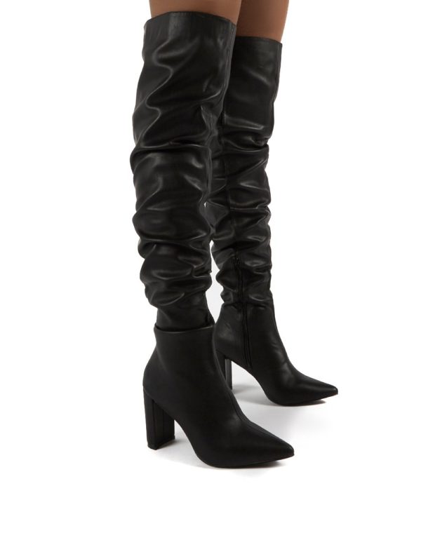 Theirs  Pu Over The Knee Boots