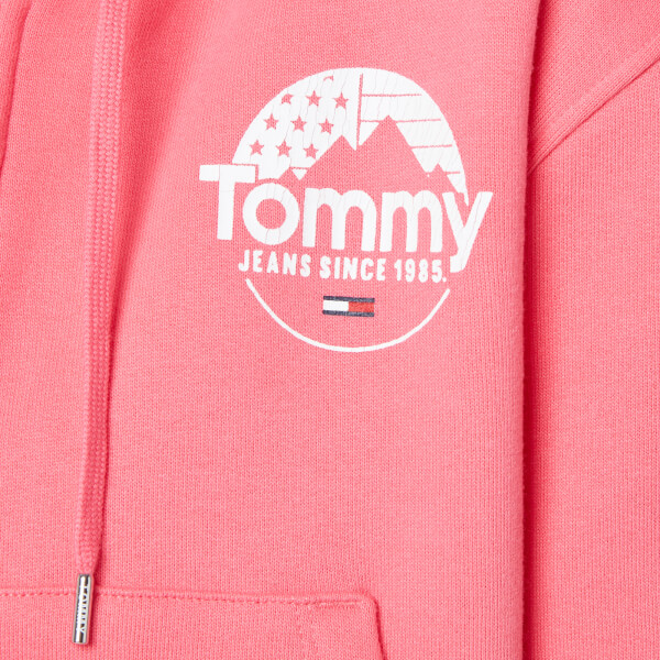 Tommy Jeans Women's Tjw Cropped Logo Zip Thru Hoodie loving the sales
