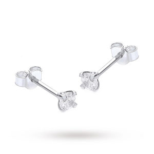 9ct White Gold 3mm Cubic Zirconia Stud Earrings loving the sales