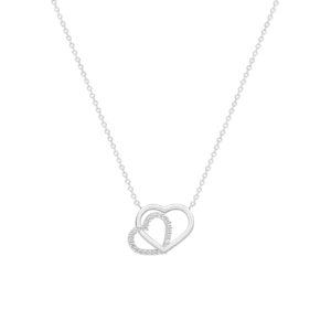 9ct White Gold Cubic Zirconia Heart Necklace loving the sales
