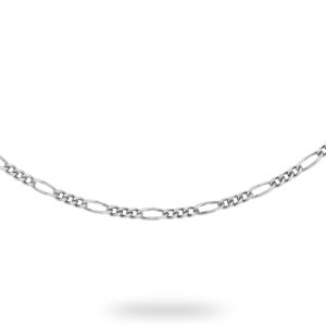 9ct White Gold Figaro Necklace loving the sales