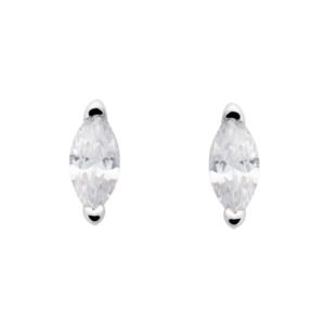 9ct White Gold Marquise Cut Cubic Zirconia Stud Earrings loving the sales