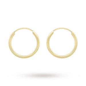 9ct Yellow Gold 15mm Hoop Earrings loving the sales