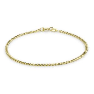 9ct Yellow Gold 2mm Curb Chain Bracelet loving the sales