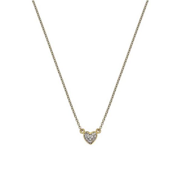 9ct Yellow Gold Cubic Zirconia Heart Necklace loving the sales