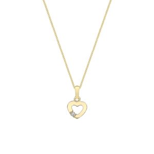 9ct Yellow Gold Cubic Zirconia Open Heart Pendant loving the sales