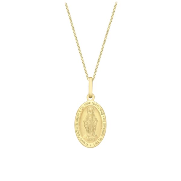 9ct Yellow Gold Oval Mary Pendant loving the sales
