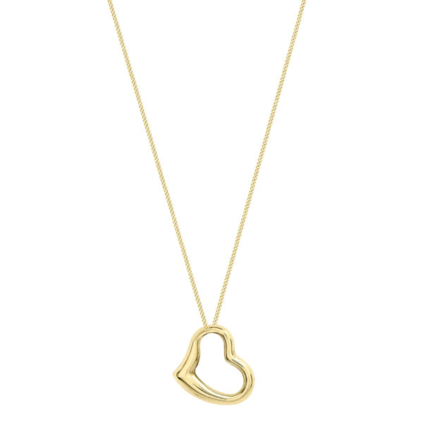 9ct Yellow Gold Small Floating Heart Pendant loving the sales