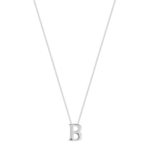 Sterling Silver Letter B Pendant loving the sales