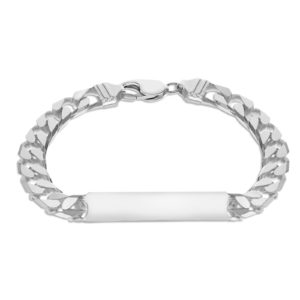 Sterling Silver Mens 8.5 Inch Id Curb Bracelet loving the sales
