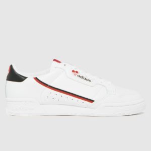 Adidas White & Red Continental 80 Trainers loving the sales