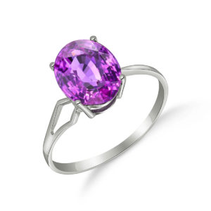 Amethyst Claw Set Ring 2.2 Ct In Sterling Silver loving the sales