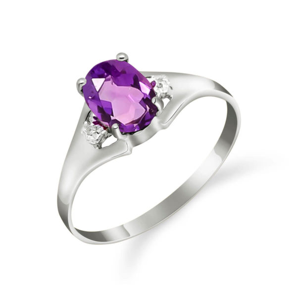 Amethyst & Diamond Desire Ring In 9ct White Gold loving the sales