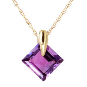 Amethyst Princess Pendant Necklace 1.16 Ct In 9ct Gold loving the sales