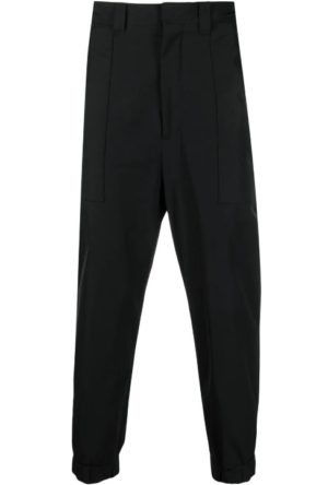 Black Elasticated-Ankles Trousers loving the sales