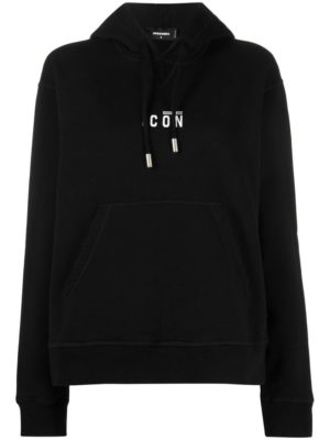 Black Embroidered Icon Hoodie loving the sales