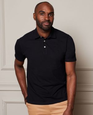 Black Short Sleeve Polo Shirt L loving the sales