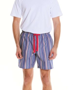 Blue Multi Stripe Cotton Lounge Shorts L loving the sales
