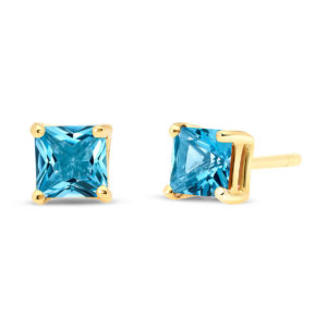 Blue Topaz Alexandra Stud Earrings 0.95 Ctw In 9ct Gold loving the sales