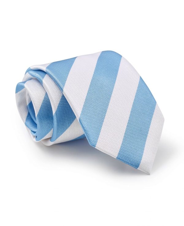Blue White Striped Silk Tie loving the sales