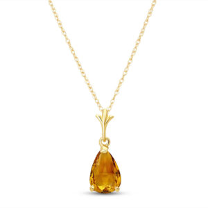 Citrine Belle Pendant Necklace 1.5 Ct In 9ct Gold loving the sales