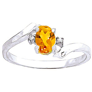 Citrine & Diamond Embrace Ring In Sterling Silver loving the sales