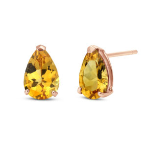 Citrine Stud Earrings 3.15 Ctw In 9ct Rose Gold loving the sales