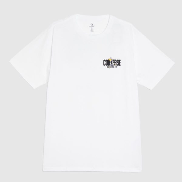 Converse Street Runner Graphic T-Shirt In White & Black loving the sales