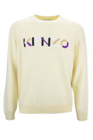 Cream Embroidered-Logo Wool Jumper loving the sales