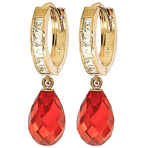 Cubic Zirconia Drop Earrings 11.1 Ctw In 9ct Gold loving the sales