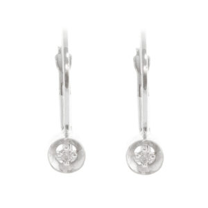 Diamond Drop Earrings 0.03 Ctw In 9ct White Gold loving the sales