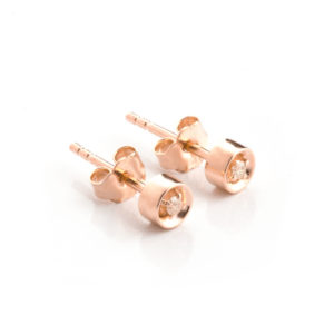Diamond Stud Earrings 0.03 Ctw In 9ct Rose Gold loving the sales