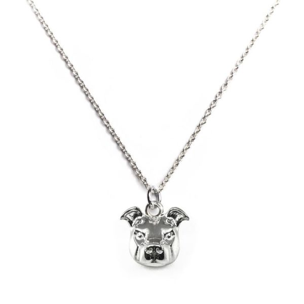 Dog Fever Sterling Silver American Staffordshire / Pitbull Muzzle Necklace loving the sales