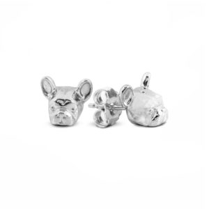 Dog Fever Sterling Silver French Bulldog Muzzle Earrings loving the sales