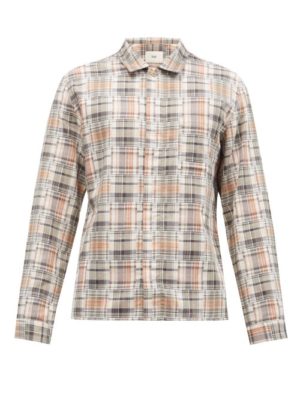 Folk  Patched Check Cotton Shirt loving the sales
