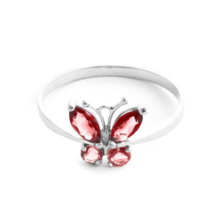 Garnet & Citrine Butterfly Ring In Sterling Silver loving the sales