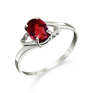 Garnet Classic Desire Ring 0.9 Ct In 9ct White Gold loving the sales