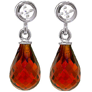 Garnet & Diamond Droplet Earrings In 9ct White Gold loving the sales