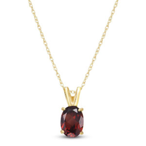 Garnet Oval Pendant Necklace 0.85 Ct In 9ct Gold loving the sales