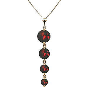 Garnet Quadruplo Pendant Necklace 3.9 Ctw In 9ct Gold loving the sales