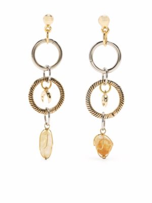 Gold-Tone Metal Circle Chain-Link Earrings loving the sales
