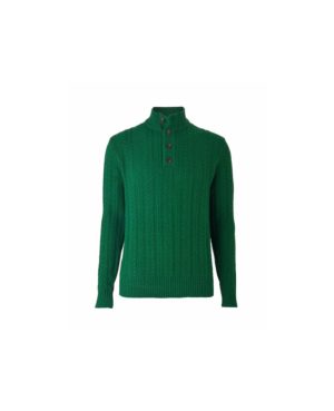Green Lambswool-Blend Cable Knit Jumper Xl loving the sales